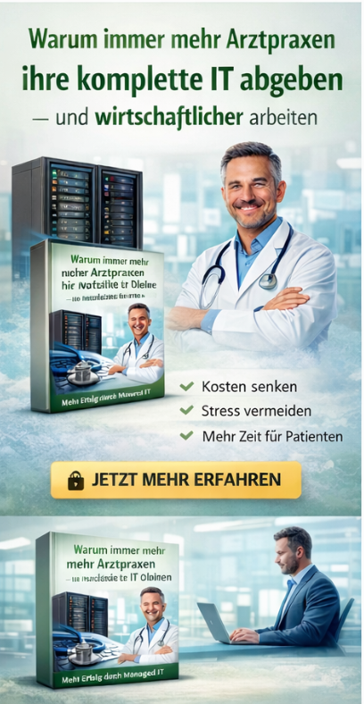 Mockup Warum immer mehr Arztpraxen ihre komplette IT abgeben